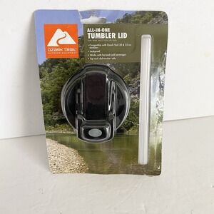 Ozark Trail All In One Tumbler Lid Straw Replacement Fits 20‎ & 22 oz- NEW